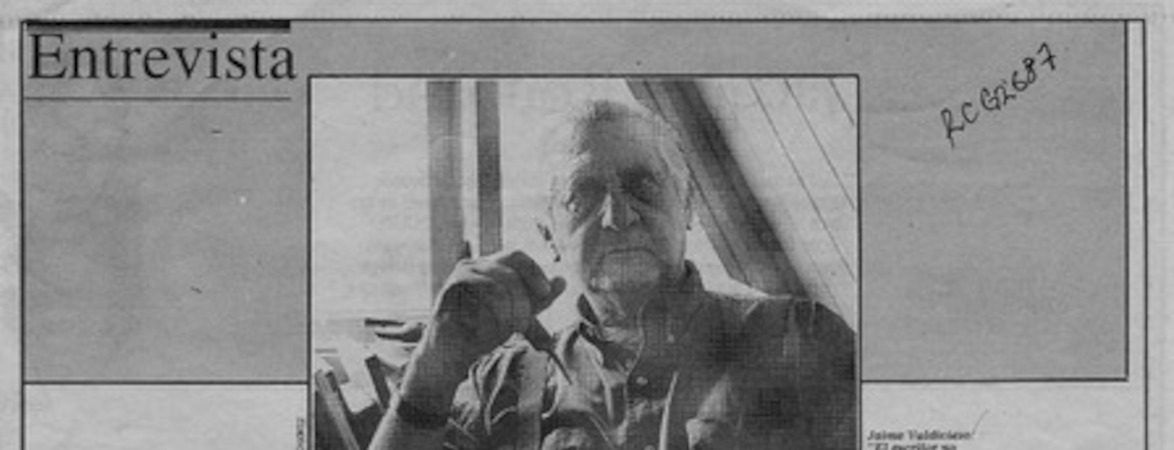 "Soy un permanente interrogador del mundo"  [artículo] Pedro Pablo Guerrero.