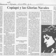 Copiapó y las glorias navales  [artículo] Tussel Caballero I.