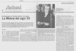 La Mistral del siglo XX