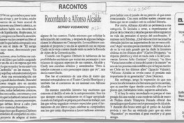 Recordando a Alfonso Alcalde  [artículo] Sergio Vodanovic.