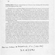 Historia y antropología en la Isla de la Laja  [artículo] Luis Carlos Parentini.