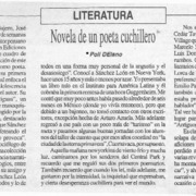 Novela de un poeta cuchillero
