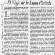 El viaje de la luna pintada  [artículo] H. R. Cortés.