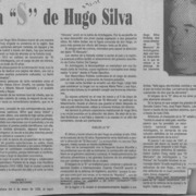 La "S" de Hugo Silva  [artículo] Floreal Recabarren Rojas.