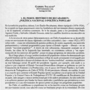 Luis Emilio Recabarren y el municipio popular en Chile (1900-1925)  [artículo] Gabriel Salazar.
