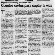 Cuentos cortos para captar la vida