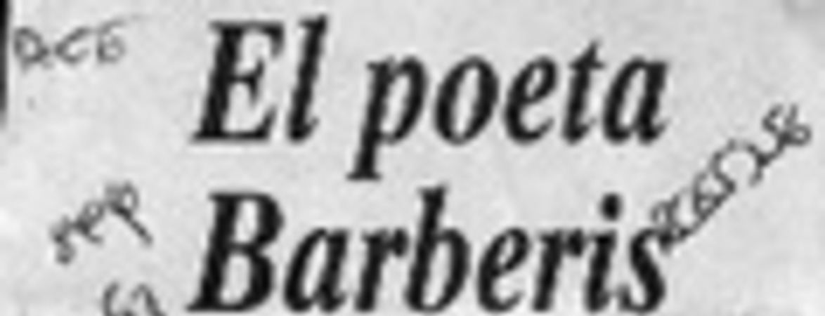 El poeta Barberis  [artículo] A. Simpson T.