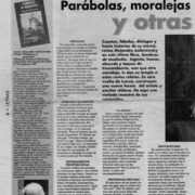 Parábolas, moralejas y otras hierbas  [artículo].