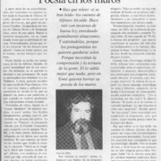 Poesía en los muros  [artículo] Sergio Ramón Fuentealba