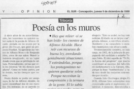 Poesía en los muros  [artículo] Sergio Ramón Fuentealba
