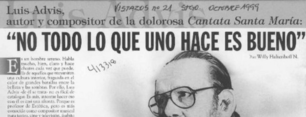 "No todo lo que uno hace es bueno"  [artículo] Willy Haltenhoff N.