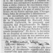 Universidad de Chicago  [artículo] Luis Escobar Cerda
