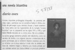 Una novela bizantina  [artículo] Darío Oses
