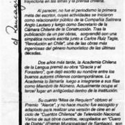 Nuevo premio nacional de periodismo  [artículo] Héctor González V.