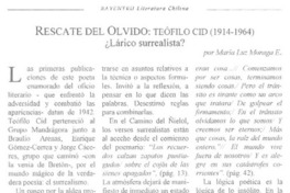 Rescate del olvido, Teófilo Cid (1914-1964)