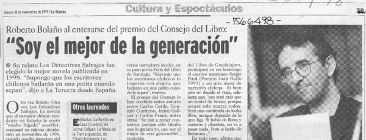 Soy el mejor de la generación  [artículo]