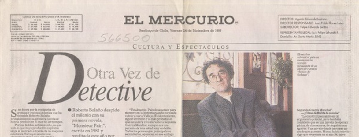 Otra vez de Detective  [artículo] Carolina Andonie D.