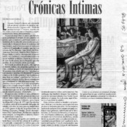 Crónicas íntimas  [artículo] Rodrigo Cánovas