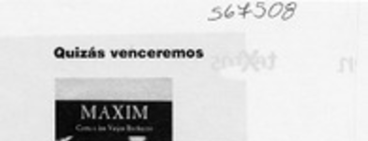 Quizás venceremos  [artículo] Piero Montebruno