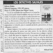 Los detectives salvajes  [artículo] Helmuth Steil