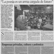 "La poesía es un arma cargada de futuro"  [artículo] Emilio Antilef