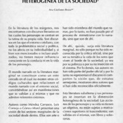La narrativa del subalterno como manifestación de la dimensión heterogenea de la sociedad  [artículo] Ana Gavilanes Bravo