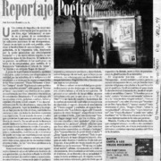 Reportaje poético  [artículo] Ignacio Rodríguez A.