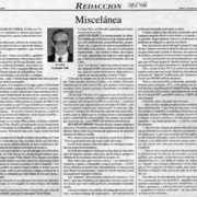 Miscelánea  [artículo] Gonzalo Vial