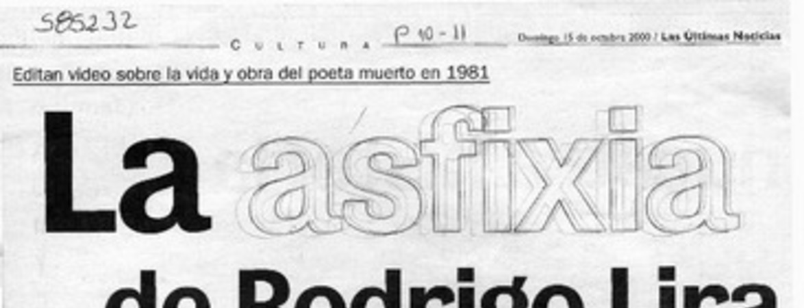 La asfixia de Rodrigo Lira