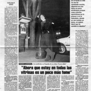 "Ahora que estoy en todas las vitrinas es un poco más fome"  [artículo] Carolina Jiménez M.