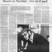 Muerto en Navidad, vivo en el papel  [artículo] Alejandro Aliaga Rovira
