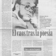 El caos tras la poesía