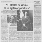 "El alcalde de Vicuña es un agitador populista"