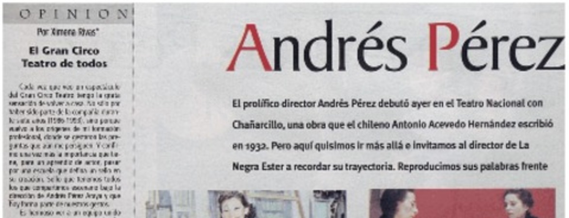 Andrés Pérez según Andrés Pérez