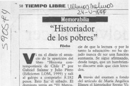 "Historiador de los pobres"  [artículo] Filebo