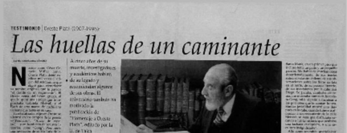 Las huellas de un caminante