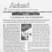 Los trenes se van al purgatorio  [artículo] Alfredo Barría M.