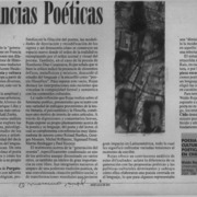 Resonancias poéticas  [artículo] Patricio Lizama A.
