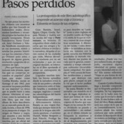 Pasos perdidos  [artículo] Pedro Pablo Guerrero
