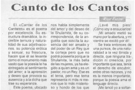 Canto de cantos