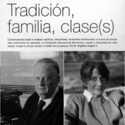 Tradición, familia, clase(s)  [artículo] M. Angélica Zergers V.