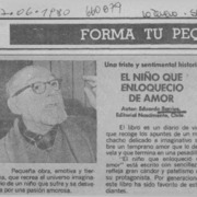 El niño que enloqueció de amor