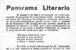 Panorama literario  [artículo] Daniel Millavoro.