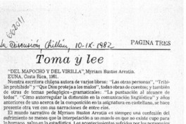 Del Mapocho y del virilla"  [artículo] Juan Antonio Massone.