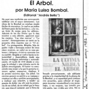 La última niebla. El árbol.  [artículo]
