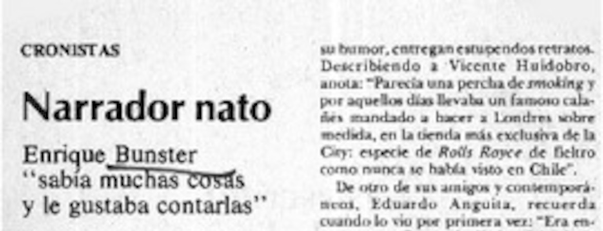 Narrador nato  [artículo] Claudia Donoso.