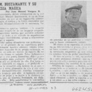 J. M. Bustamante y su poesía mágica