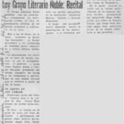 Al poeta Alfonso Calderón presenta hoy Grupo Literario Ñuble: recital.