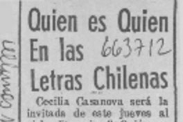 Quien es quien en las letras chilenas.  [artículo]