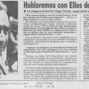 Hablaremos con ellos de todas maneras.